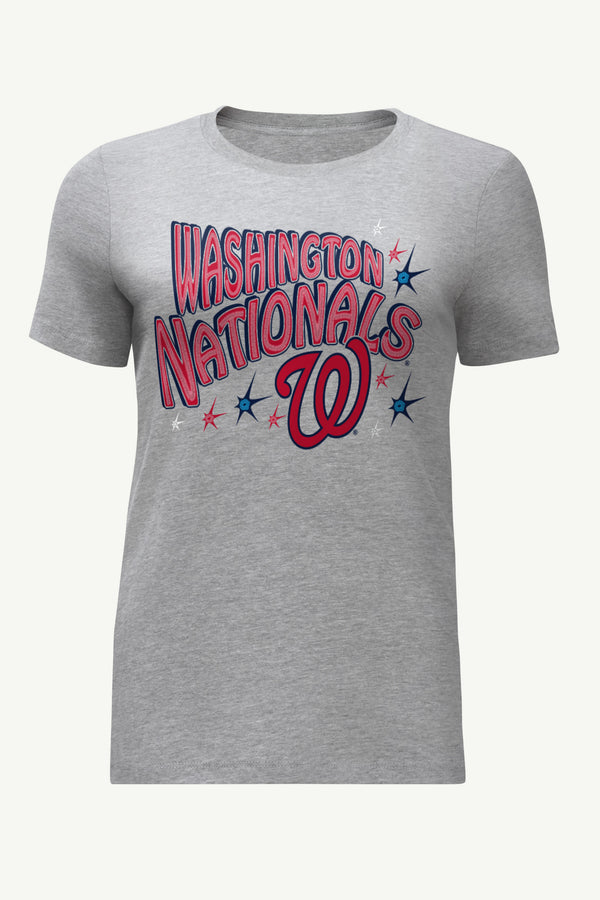 starter WOMENS WASHINGTON NATIONALS FIREWORKS T SHIRT