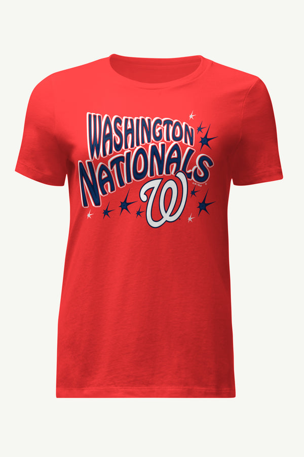 starter WOMENS WASHINGTON NATIONALS FIREWORKS T SHIRT
