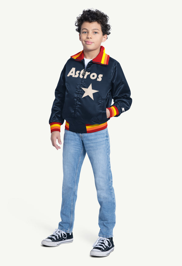 Starter YOUTH HOUSTON ASTROS CAPTAIN JR. VARSITY JACKET
