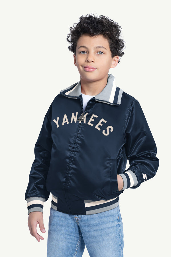 starter YOUTH NEW YORK YANKEES CAPTAIN JR. VARSITY JACKET