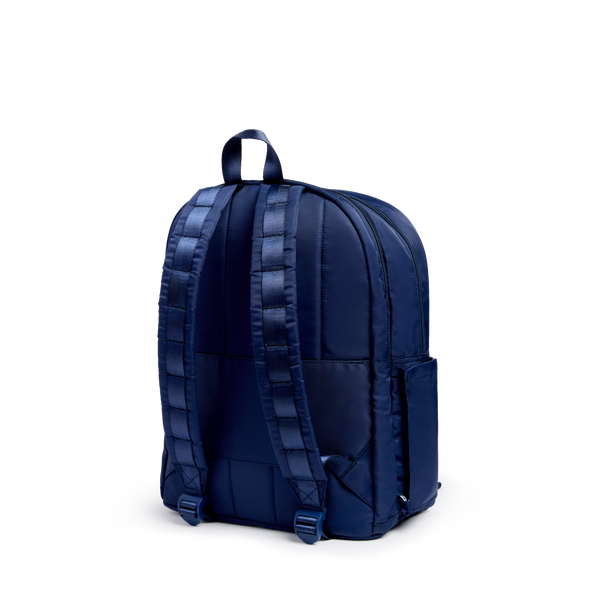 State Bags Kane Double Pocket Backpack Blue Chevron