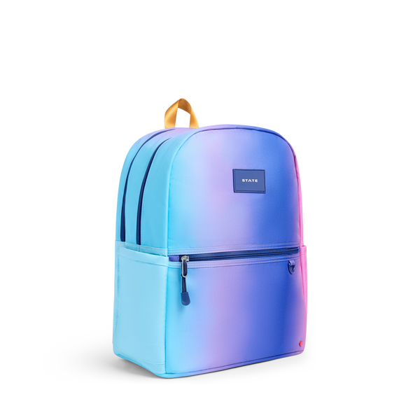 State Bags Kane Double Pocket Backpack Blue Pink Gradient