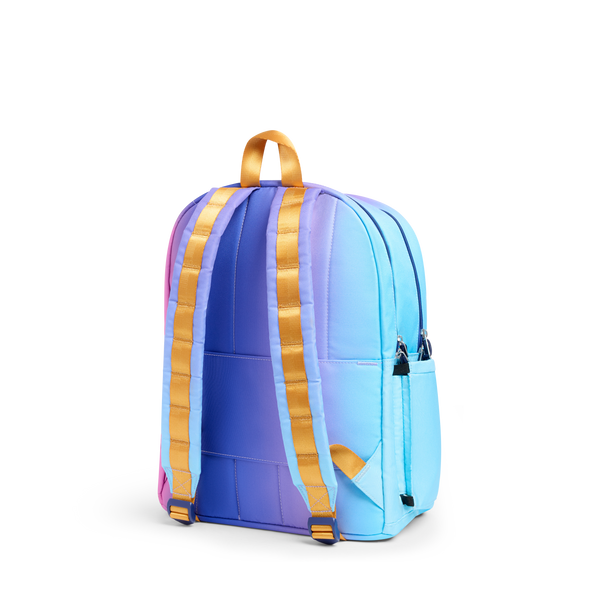 State Bags Kane Double Pocket Backpack Blue Pink Gradient