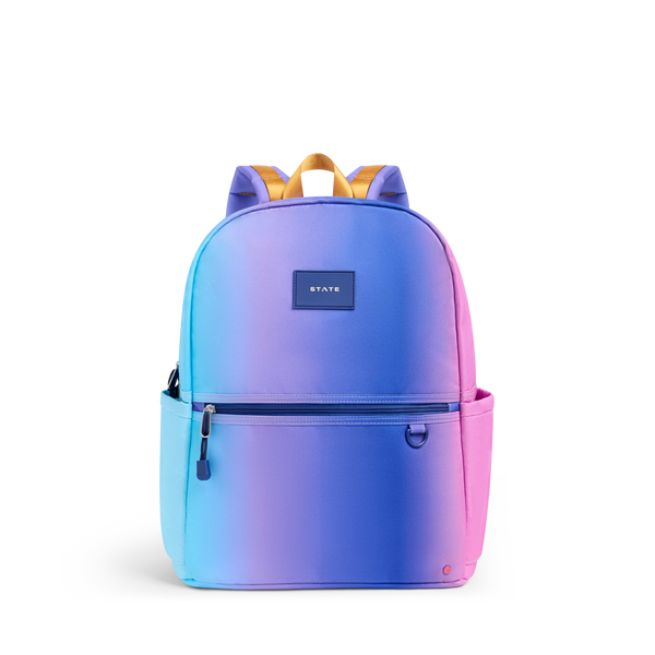 state bags Kane Double Pocket Backpack Blue Pink Gradient