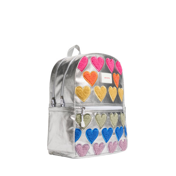 State Bags Kane Double Pocket Backpack Fuzzy Hearts
