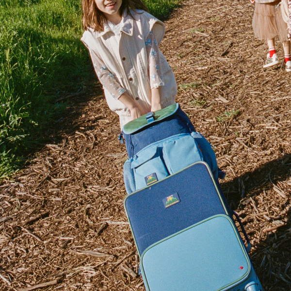 State Bags Logan Carry-On Suitcase Green/Blue/Orange