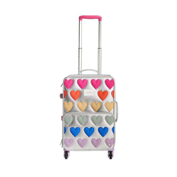 state bags Logan Carry-On Suitcase Patchwork Hearts