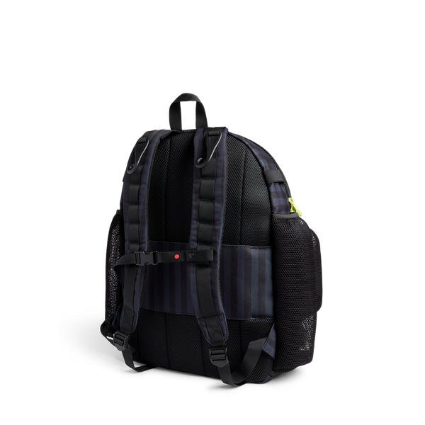 State Bags Shea Baseball Backpack Black Grey Striped