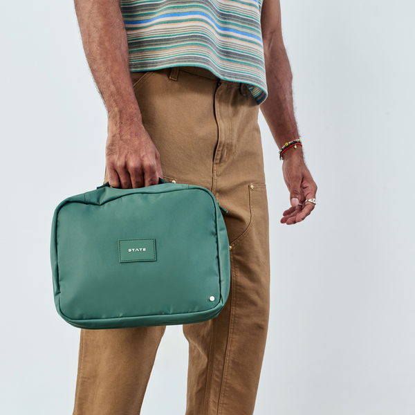 State Bags Bensen Large Toiletry Kit Olive