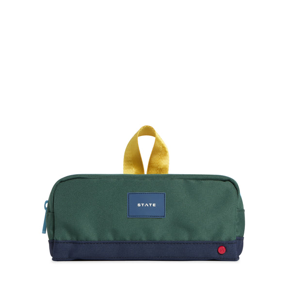 state bags Clinton Pencil Case Green/Navy