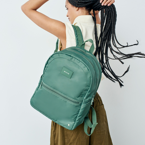 State Bags Evans Double Pocket Backpack Olive