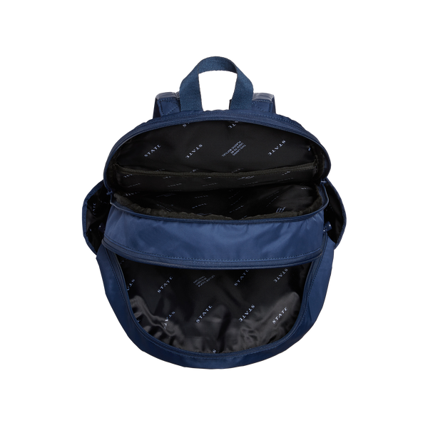 State Bags Evans Double Pocket Large Backpack Navy