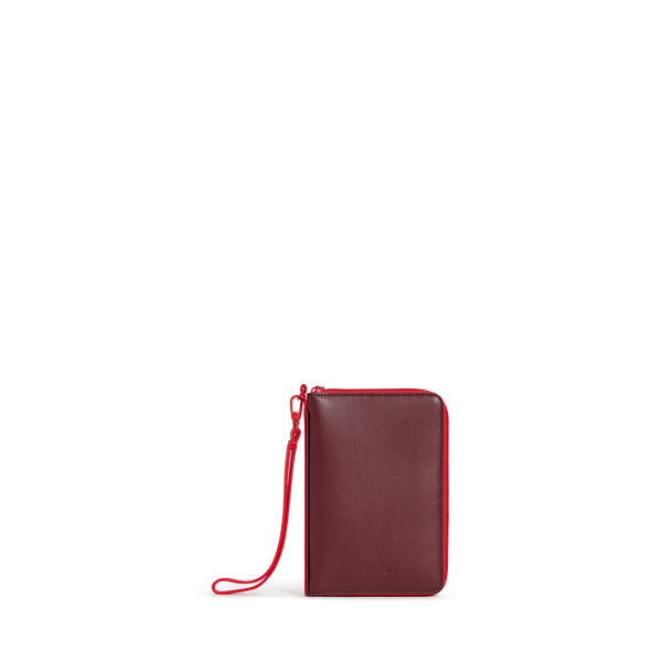 state bags Family Passport Holder Burgundy