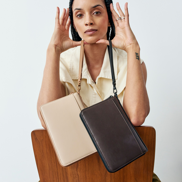 State Bags Family Passport Holder Sand