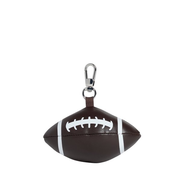 state bags Football Keychain Brown