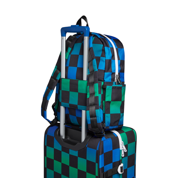 State Bags Kane Backpack Blue Checkerboard