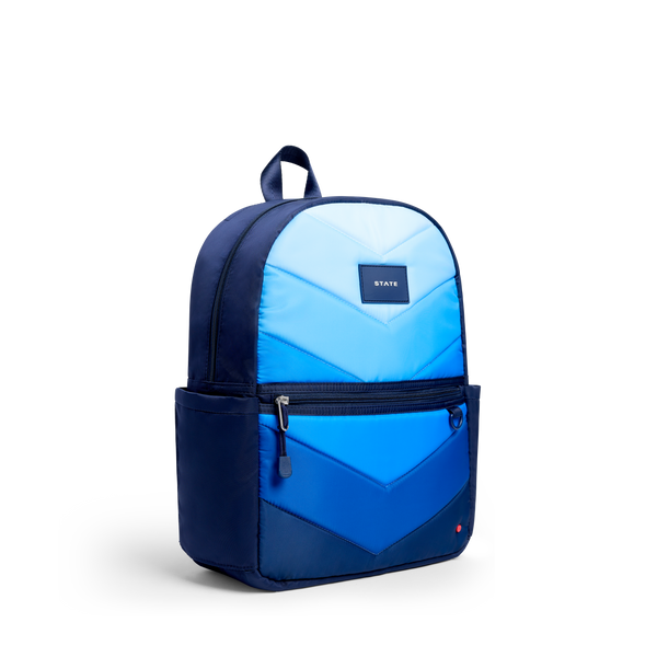 State Bags Kane Backpack Blue Chevron