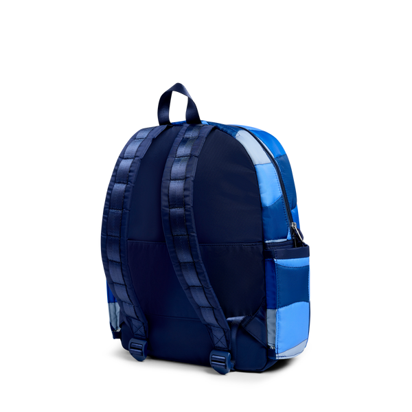 State Bags Kane Backpack Blue Puffer Check