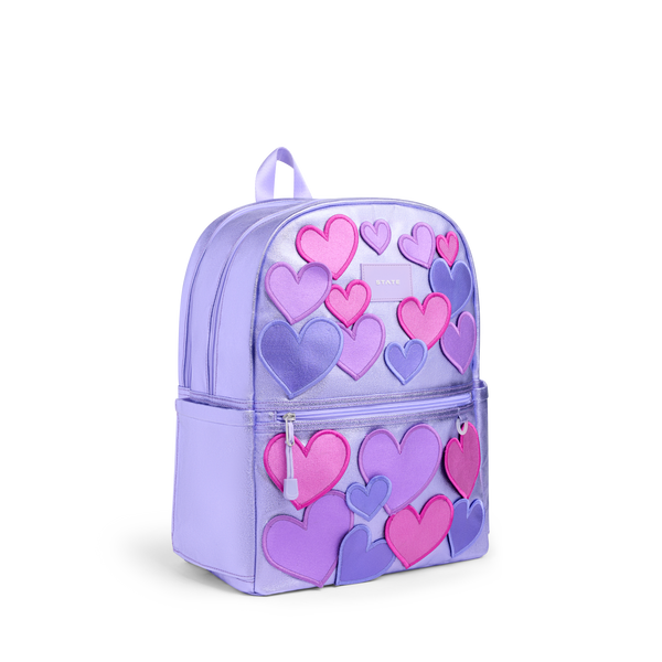 State Bags Kane Double Pocket Backpack 3D Hearts