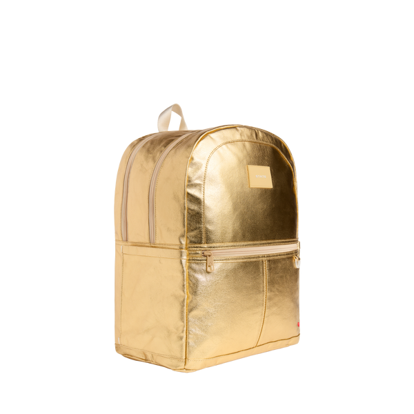 State Bags Kane Double Pocket Large Backpack Gold