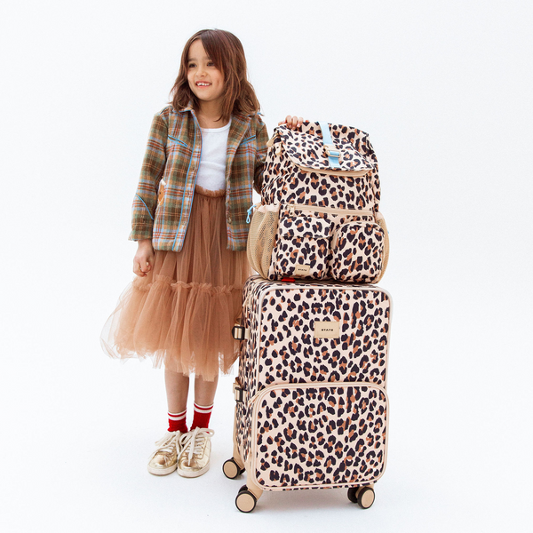 State Bags Logan Carry-On Suitcase Leopard