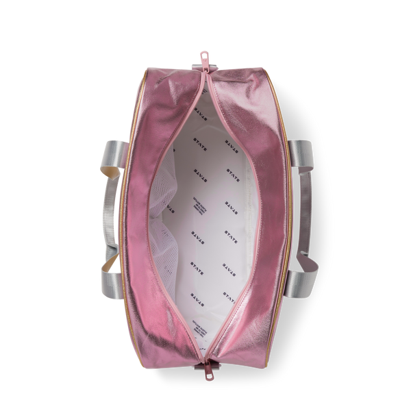 State Bags Rockaway Duffle Pink/Silver