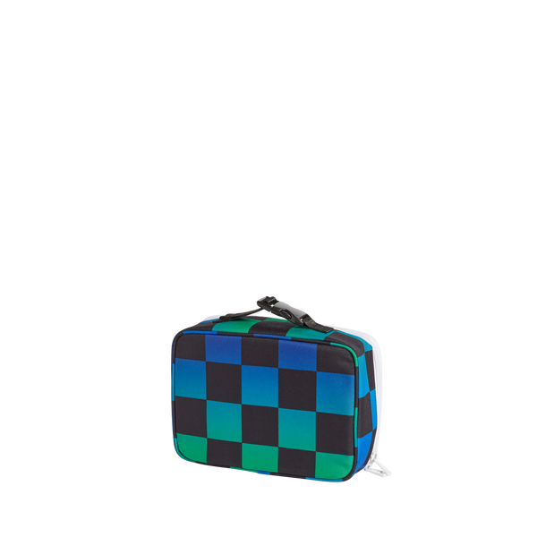 State Bags Rodgers Lunch Box Blue Checkerboard