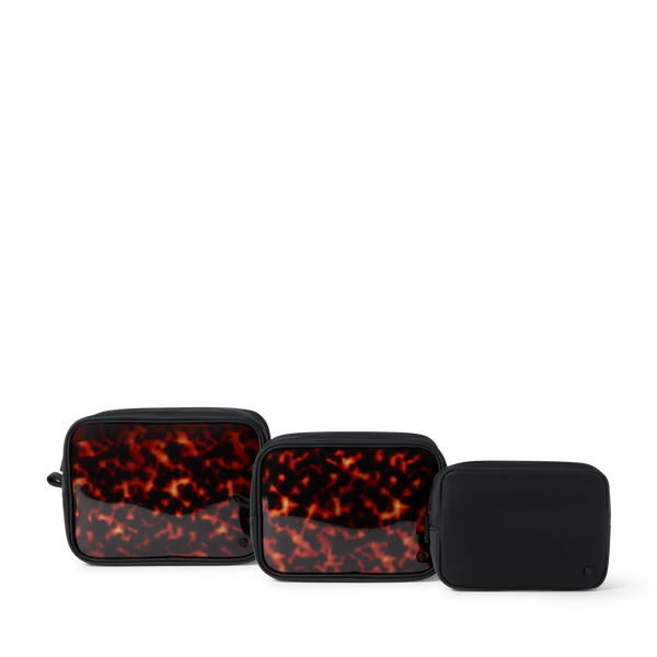 state bags Travel Pouch Set of Three Tortoise