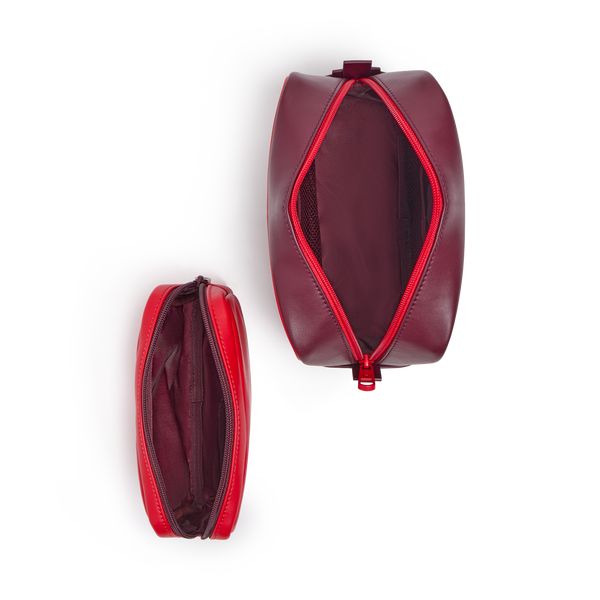 State Bags Travel Pouch Set Of Two Burgundy