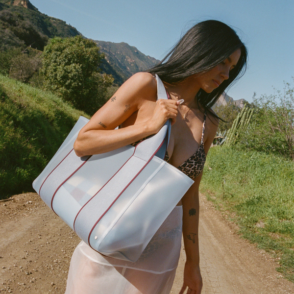 State Bags Wellington Cabana Tote Light Blue