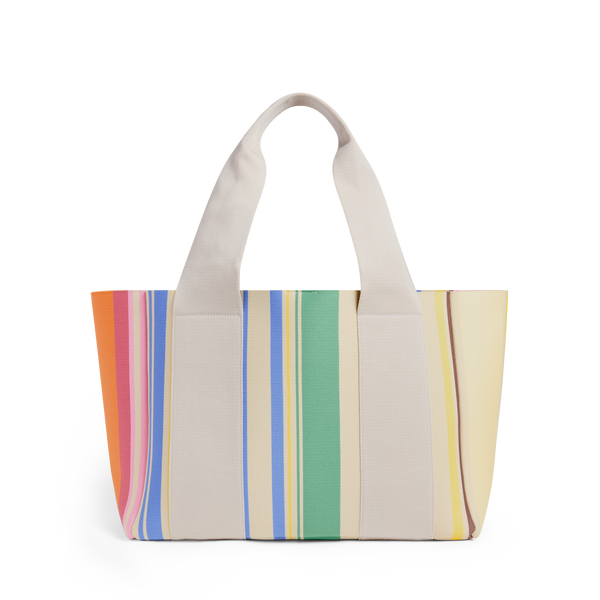 state bags Wellington Cabana Tote Rainbow Stripe