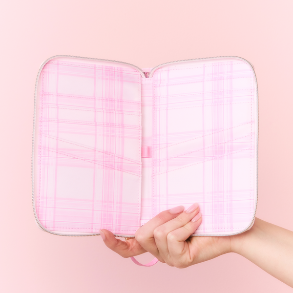 State Bags STATE X LoveShackFancy Family Passport Holder Pink Vanilla