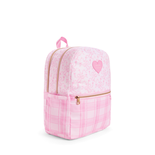 State Bags STATE X LoveShackFancy Kane Double Pocket Backpack Pink Vanilla