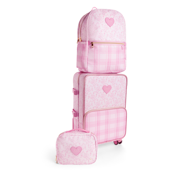 State Bags STATE X LoveShackFancy Logan Carry-On Suitcase Pink Vanilla
