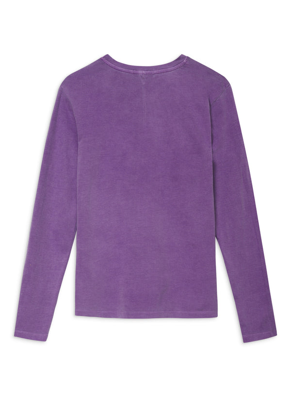 Stateside Cloud Jersey Long Sleeve Crew In Hyacinth