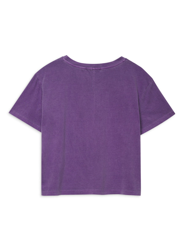 Stateside Cloud Jersey Short Sleeve Crew In Hyacinth