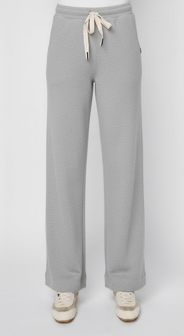 stateside Softest Fleece Drawstring Pant in Heather Grey
