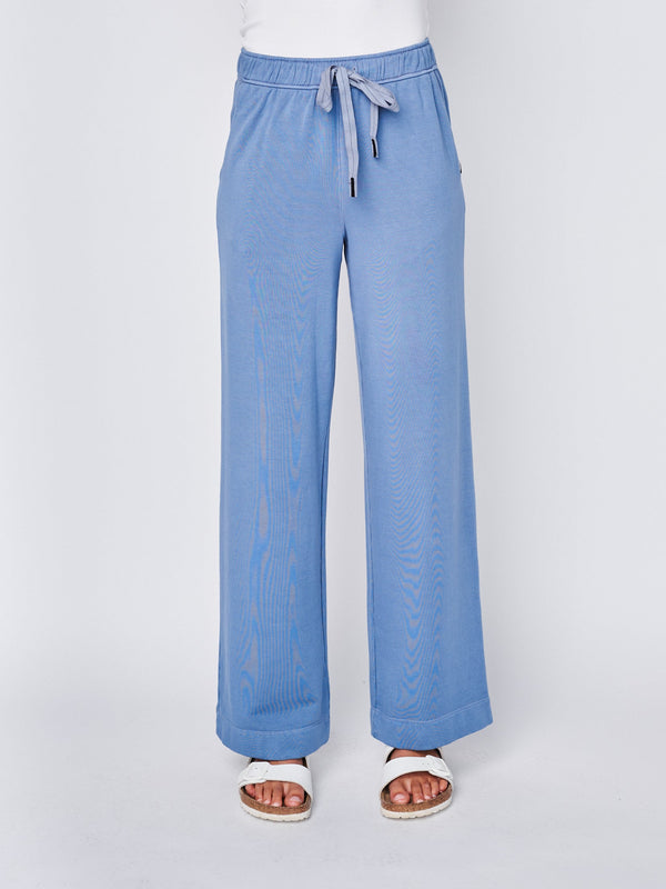 stateside Softest Fleece Drawstring Pant in Soft Blue