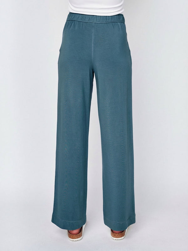 Stateside Softest Fleece Drawstring Pant In Winter Green