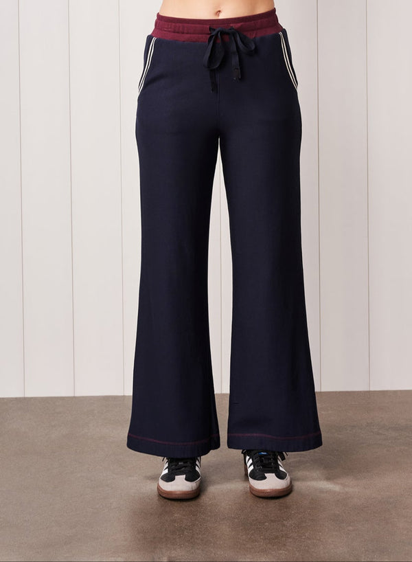 Stateside Softest Fleece Flare Sweatpant In New Navy