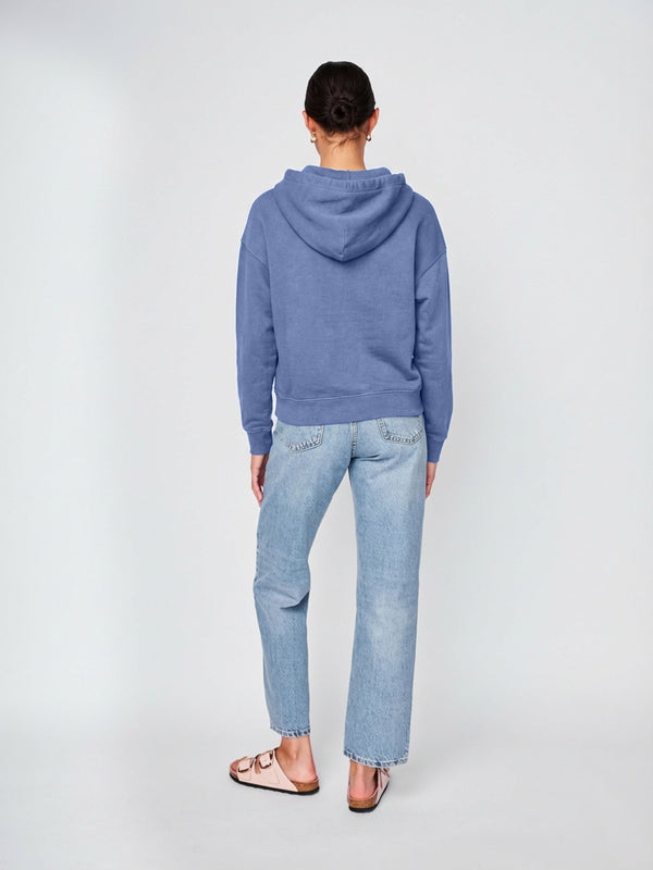 Stateside Softest Fleece Hood Pullover In Soft Blue