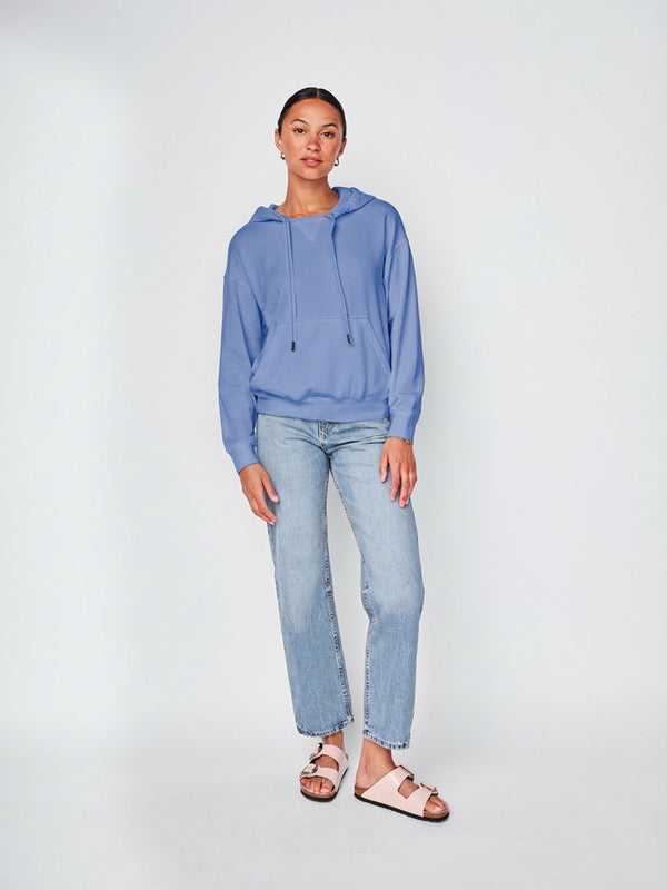stateside Softest Fleece Hood Pullover in Soft Blue
