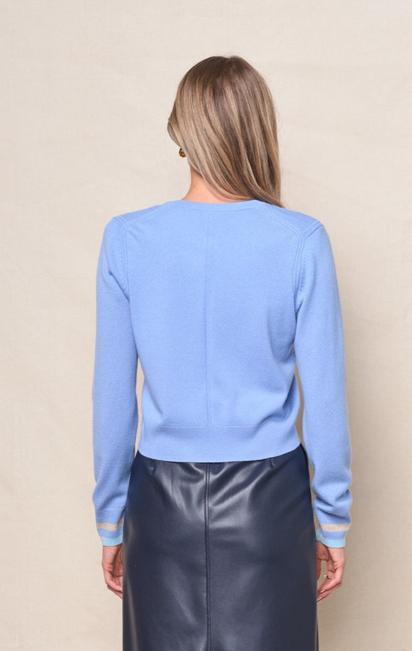 Stateside Cardigan Sweater In Blue Topaz