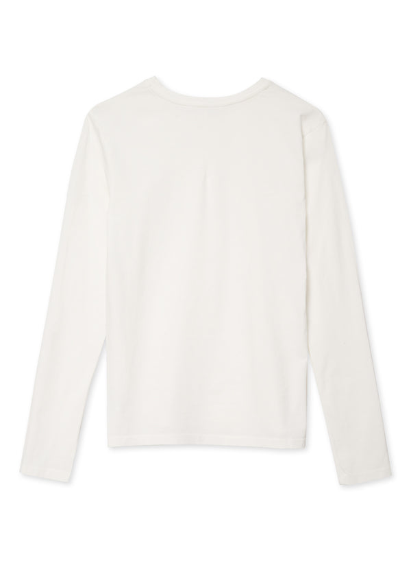 Stateside Cloud Jersey Long Sleeve Crew In Paper