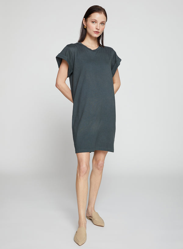 Stateside Cloud Jersey T-Shirt Dress In Verde