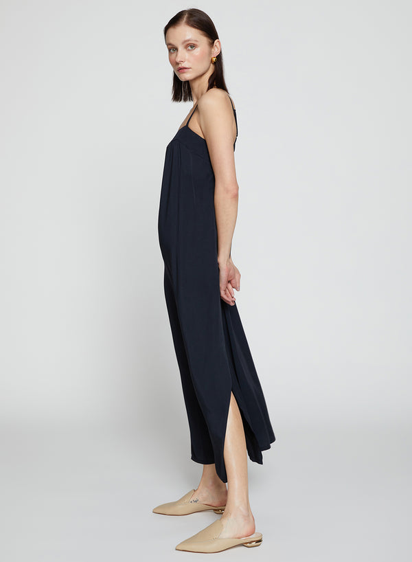 Stateside Dove Modal Slip Dress In Black