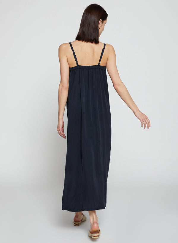 Stateside Dove Modal Slip Dress In Black