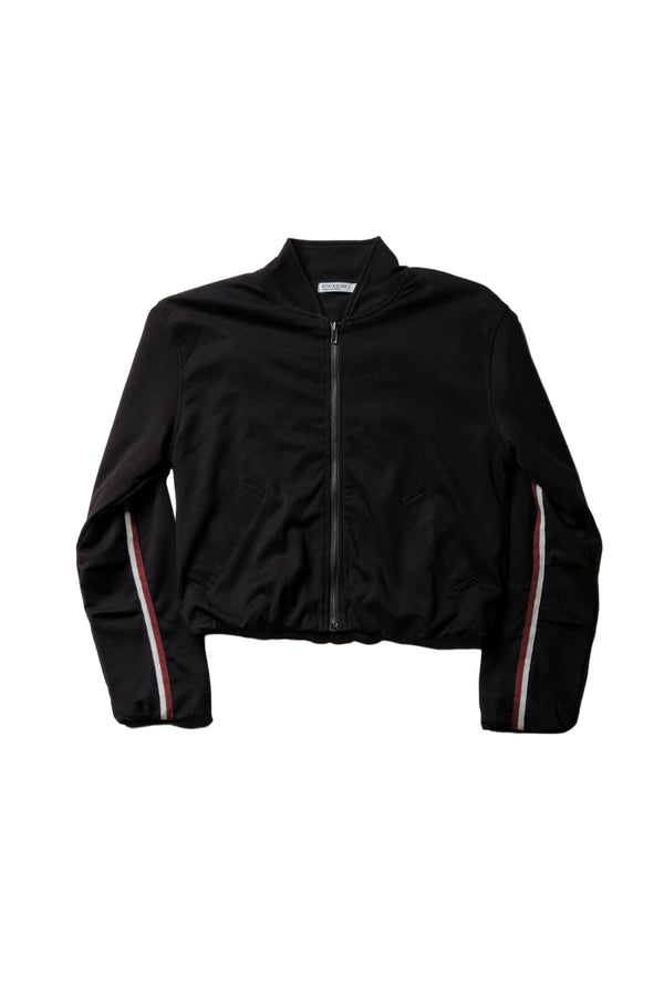 Stateside Luxe Ponte Bomber Jacket In Black