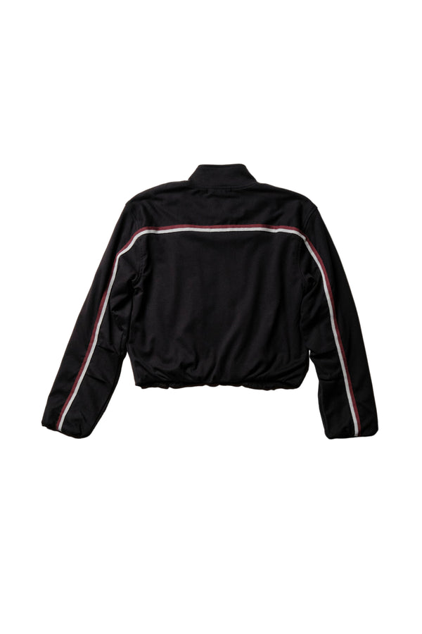 Stateside Luxe Ponte Bomber Jacket In Black