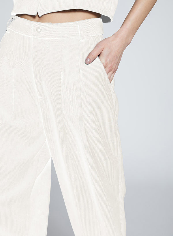 Stateside Schoolboy Cord Pant In Cream
